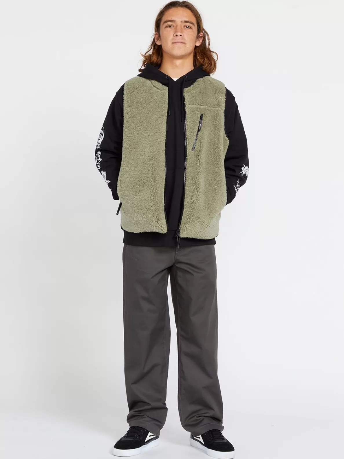 Volcom Archstone Vest Thyme Green | Men Jackets