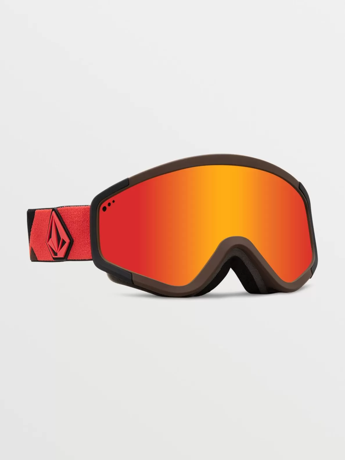 Volcom Attunga Goggle - Orange/Brown/Chrome+Bl Red | Women Accessories