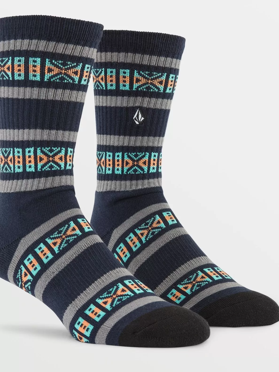 Volcom Dosage Stripe Socks Navy | Men Socks