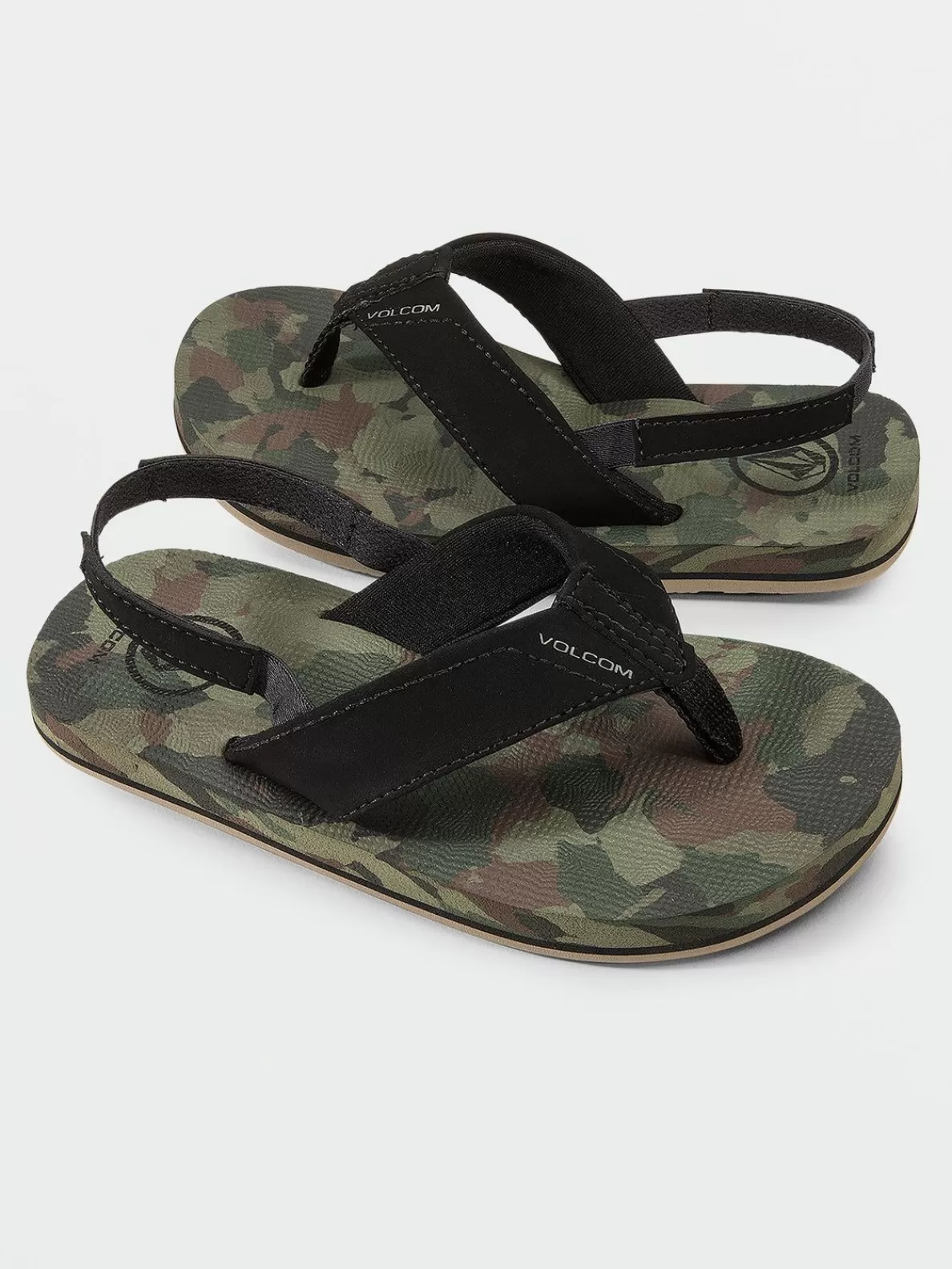 Volcom Little Boys Victor Sandals Dark Camo | Boys