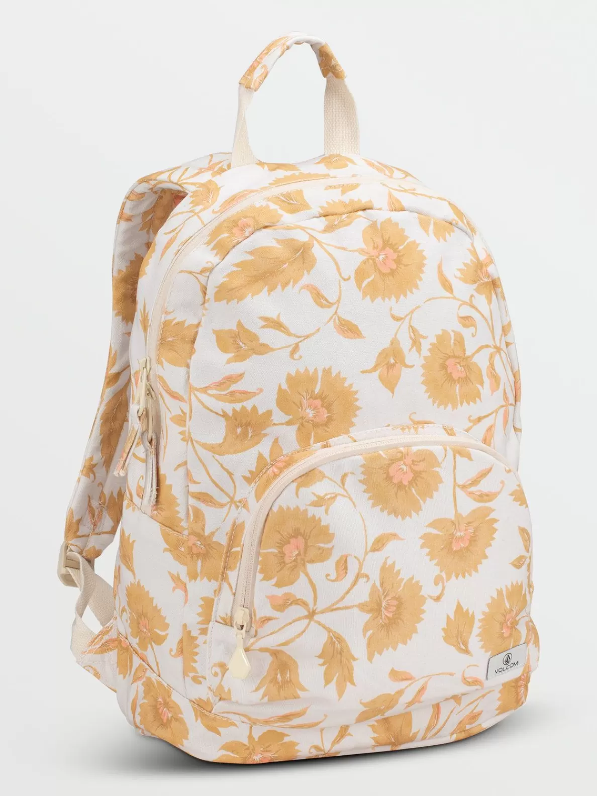 Volcom Schoolyard Canvas Backpack Dust Gold | Women Bags & Backpacks