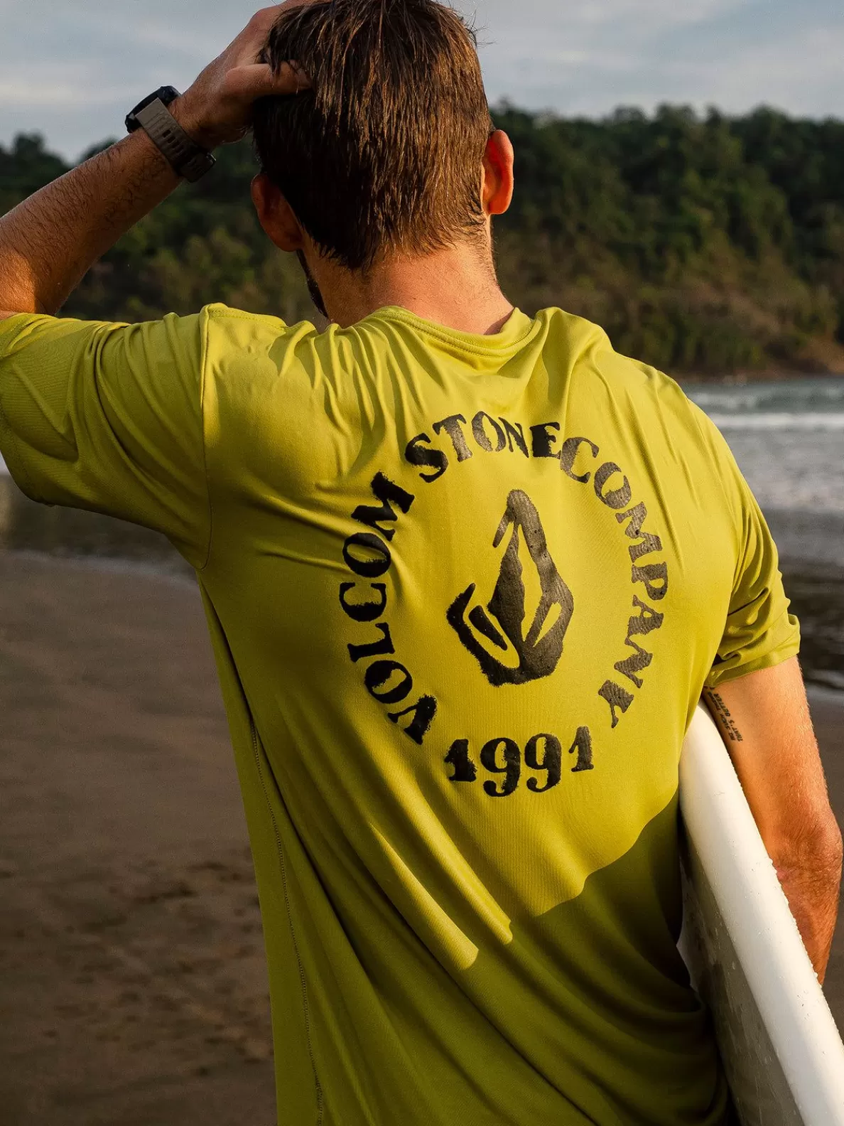 Volcom Spray Stone Short Sleeve Oasis | Men Rashguards