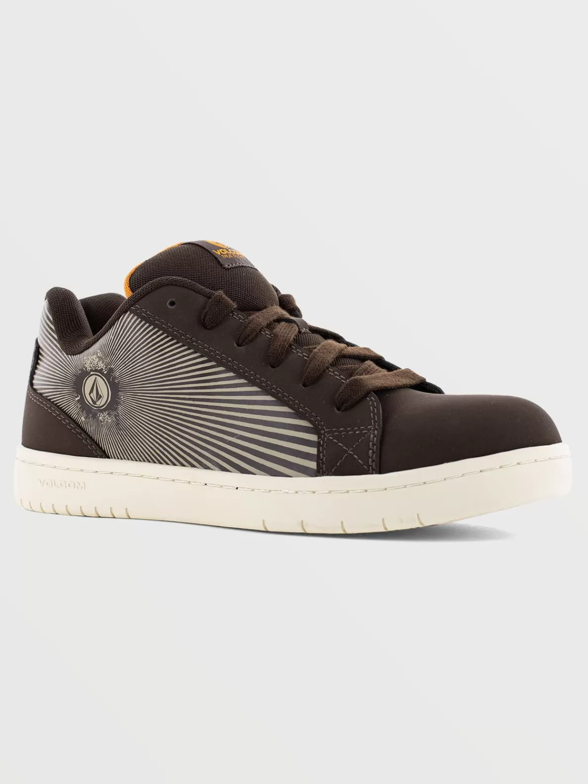 Volcom Workwear Stone Op Art Shoes Dark Brown | Men Workwear Shoes