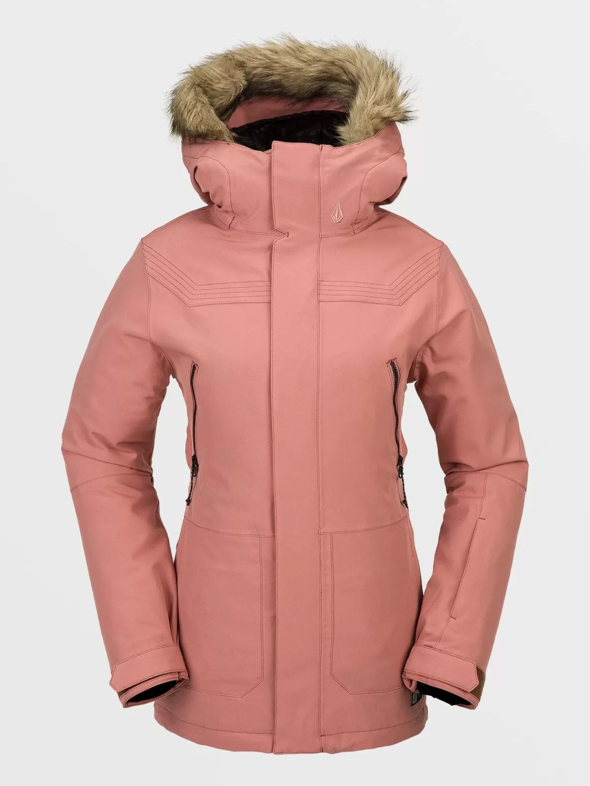 Volcom Womens Shadow Insulated Jacket Earth Pink | Women Jackets