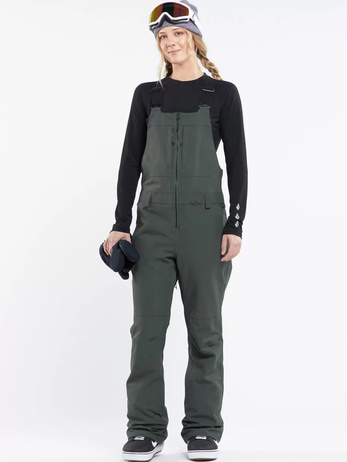 Volcom Womens Swift Bib Overalls Eucalyptus | Women Pants